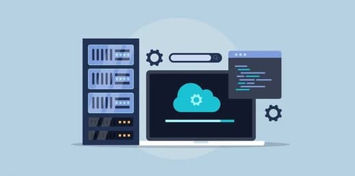 Abstract image of fast servers