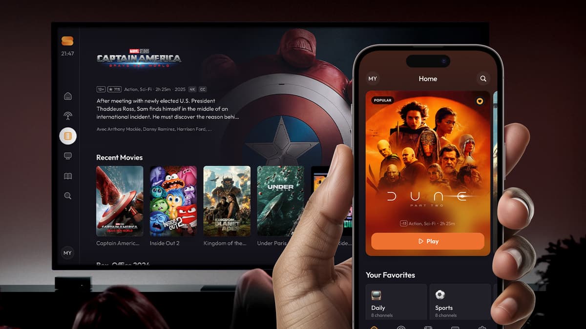 Person using a smartphone